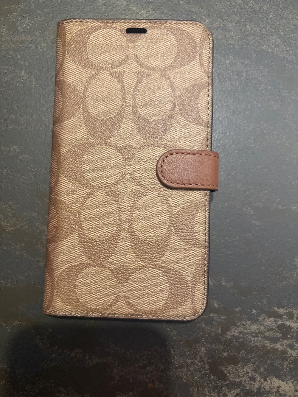 COACH iPhone XS Max Folio Case in Signature Canvas